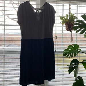 Navy/ grey tshirt dress